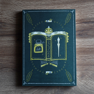 「活版印刷×アート vol.1」アートノートブック「インク王子とガラスの姫」商品画像