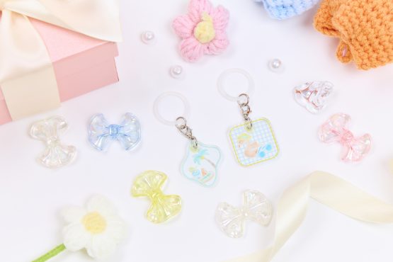 文具女子博オリジナルグッズアクリルチャーム