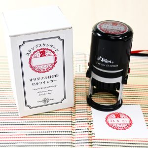 セルフインカー日付印（レースと猫／文具女子博限定柄）商品画像