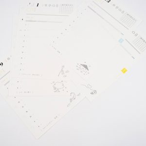 贅沢に二十四節気絵入り。日々の美しさを記録したり、季節の瞬間を残すことができる手帳。画像②