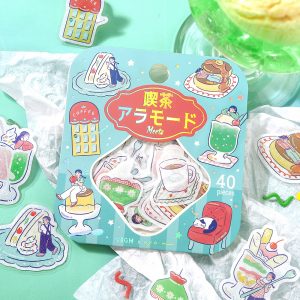 箔押しフレークシール「喫茶アラモードmeets」画像①