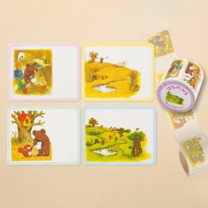 「くじらぐも」「はなのみち」ロールふせん画像